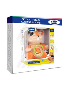 Peluche Scoiattolo giocattolo con luci e suoni, 0+ anni