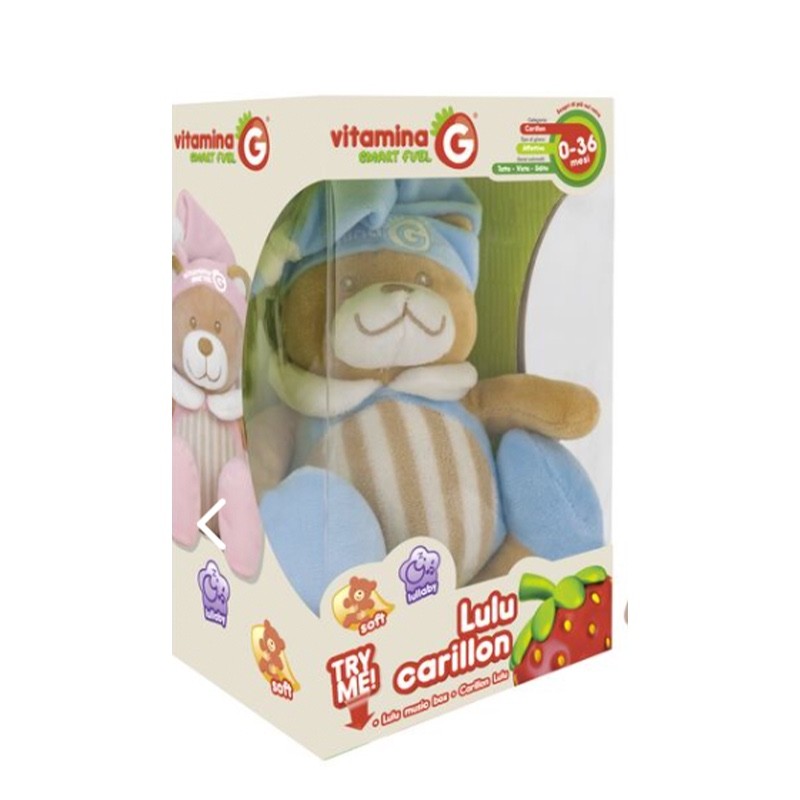 Orsetto Carillon  blu 0+ mesi