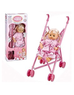 Bambola Cicciottina a passeggio con passeggino 2