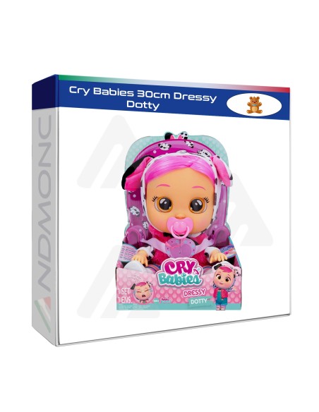 Bambola Cry Babies 30cm Dressy Dotty