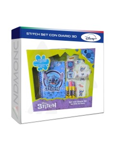Set con diario 3D Stitch Disney