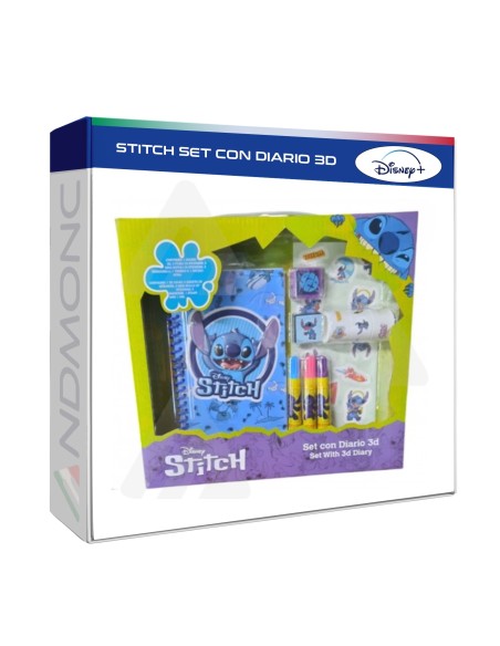 Set con diario 3D Stitch Disney