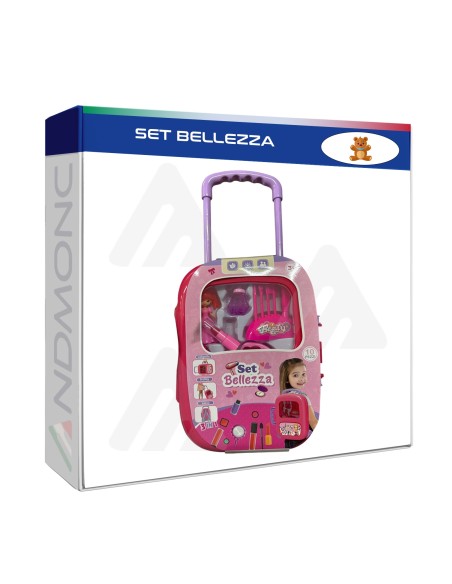 Set bellezza bambina, zaino, valigetta e trolley