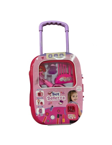 Set bellezza bambina, zaino, valigetta e trolley