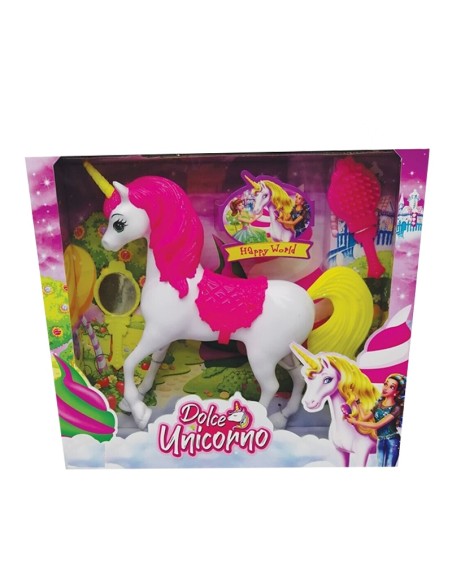 Giocattolo Dolce Unicorno colorato con accessori inclusi