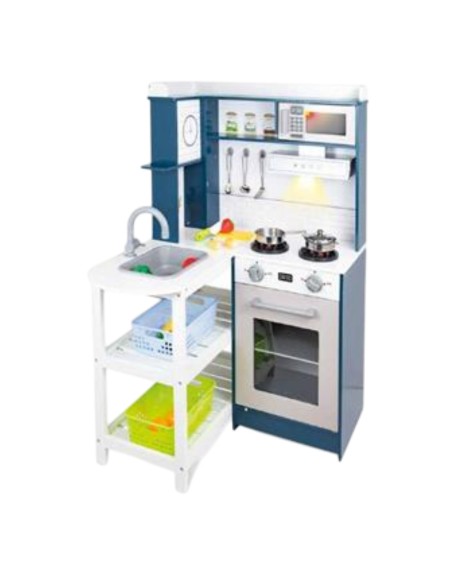 Cucina Angolare in Legno 50x70x26cm Con Accesori - Giocattolo bambini