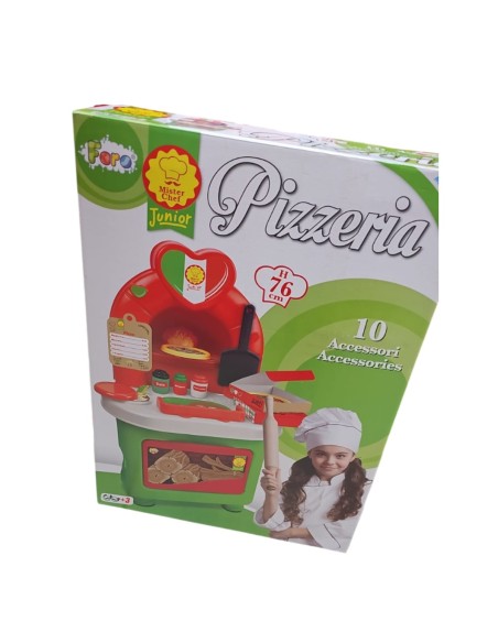 Mister Chef, giocattolo Pizzeria con 10 Accessori 76cm, 3+ anni