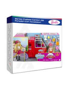 Barbie Chelsea Camion dei Pompieri Con Accessori