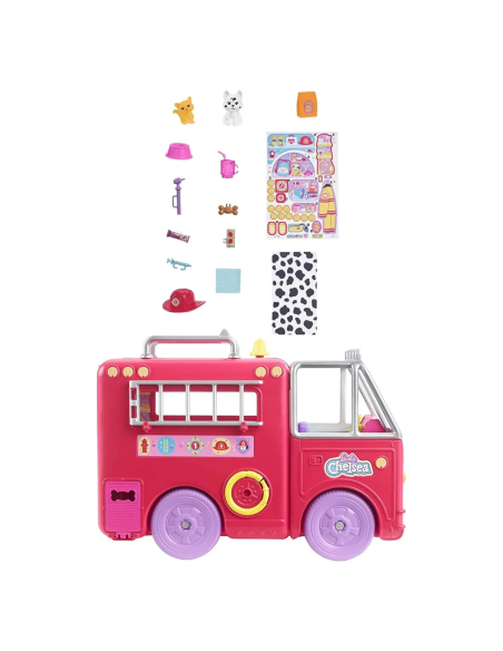 Barbie Chelsea Camion dei Pompieri Con Accessori