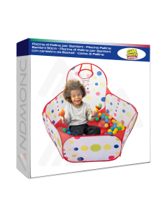 Piscina di Palline per Bambini -  90cm - con canestro da...