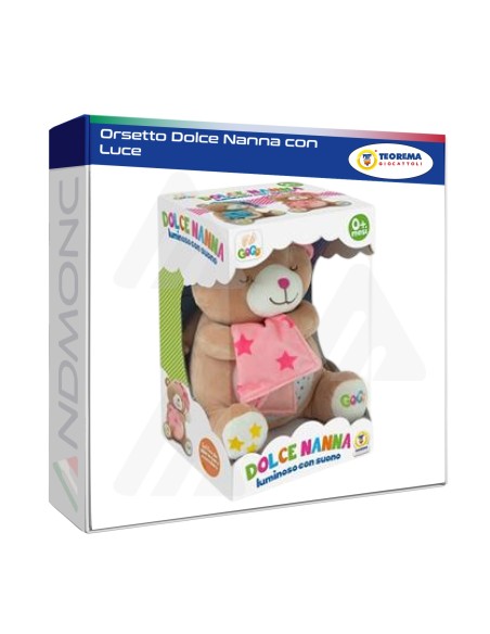 Peluche Orso dolce Nanna - luminoso con suoni, 0+ mesi