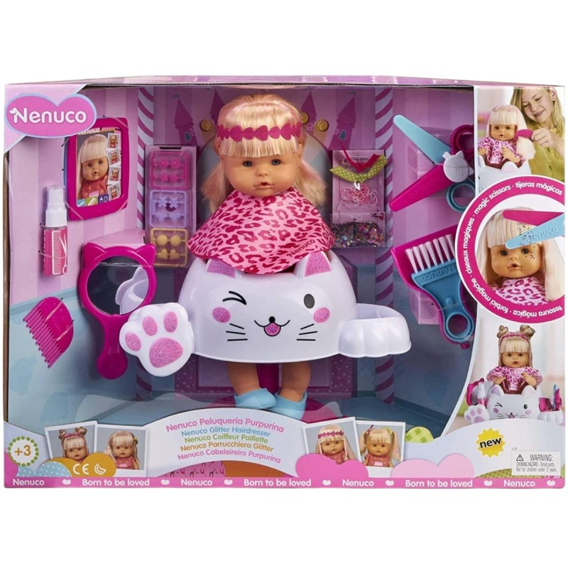 Nenuco Bambola parrucchiera glitter