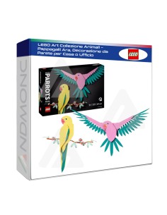 Lego - Art collezione animali - Pappagalli, decorazione...