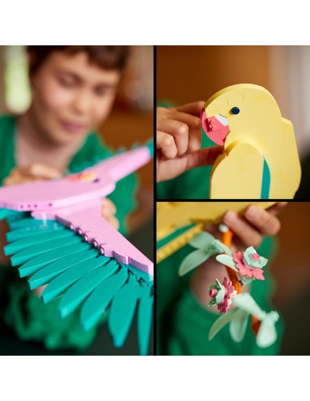 Lego - Art collezione animali - Pappagalli, decorazione da parete