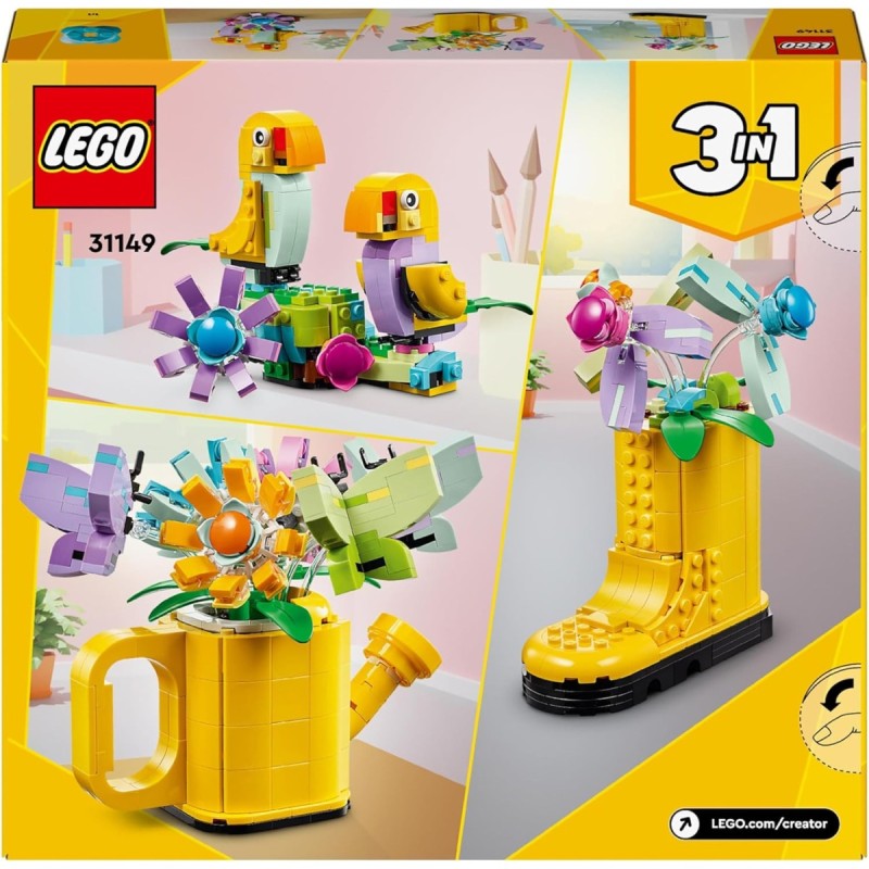 Lego - Creator 3in1 Innaffiatoio con Fiori Finti