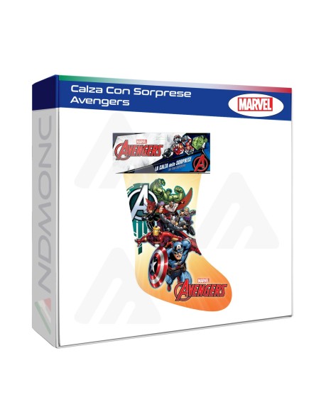 Calza della Befana Avengers con Sorprese a Tema