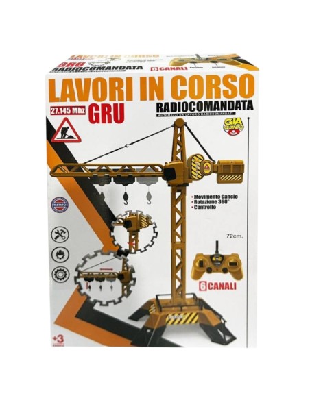 Giocattolo, lavori in corso con GRU Radiocomandata
