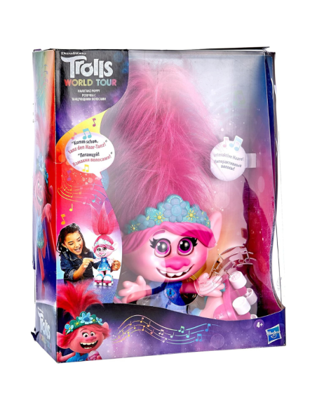Hasbro DreamWorks-Bambola interattiva parlanti e cantanti con Capelli mobili, Ragazzi dai 4 Anni in su, Multicolore