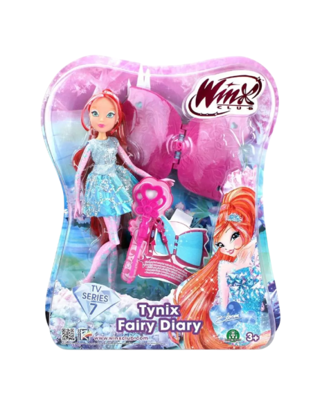 Winx Club Tynix Fairy Diary Bloom Bambola con Diario e Scettro