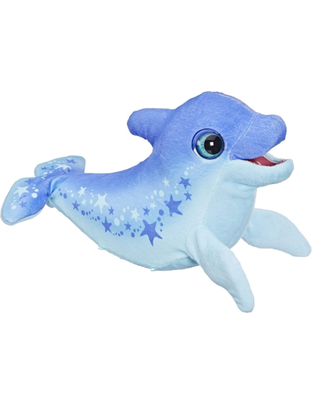 FurReal Hasbro Dolly Il Delfino (Cucciolo di Peluche interattivo con Oltre 80 Suoni e reazioni, per Bambini dai 4 Anni in su)
