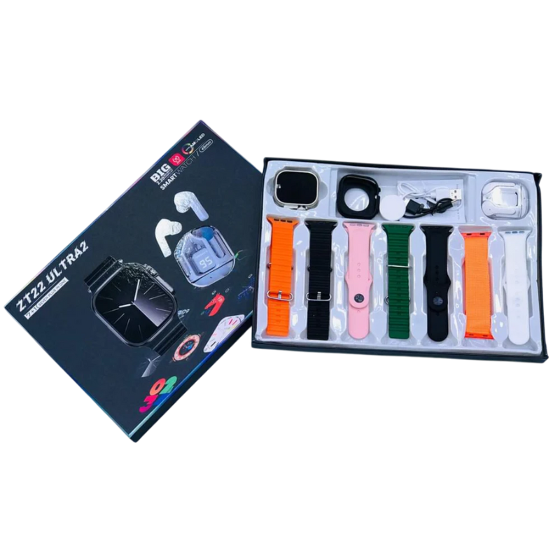 Smart Watch 49mm con 7 Cinturini e Cuffie...