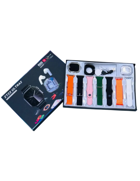 Smart Watch 49mm con 7 Cinturini e Cuffie Wireless Incluse