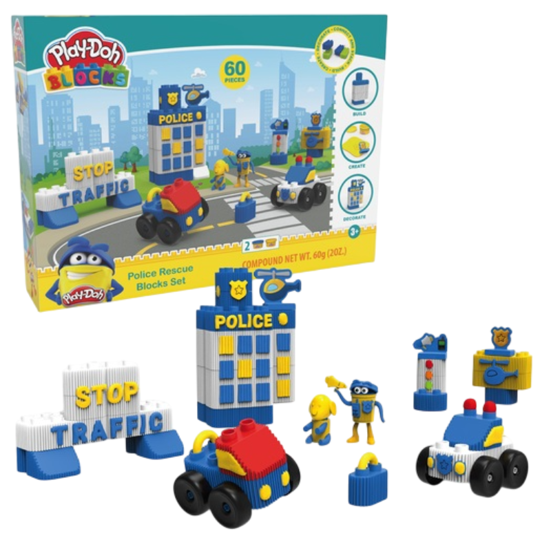 Blocchi Play-doh – Set Polizia – 60 pz