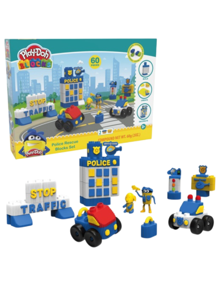 Blocchi Play-doh – Set Polizia – 60 pz