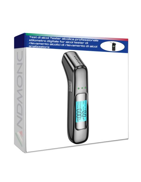 Test di alcol Tester alcolica professionale etilometro digitale for alcol tester di rilevamento alcolici di rilevamento di alcol