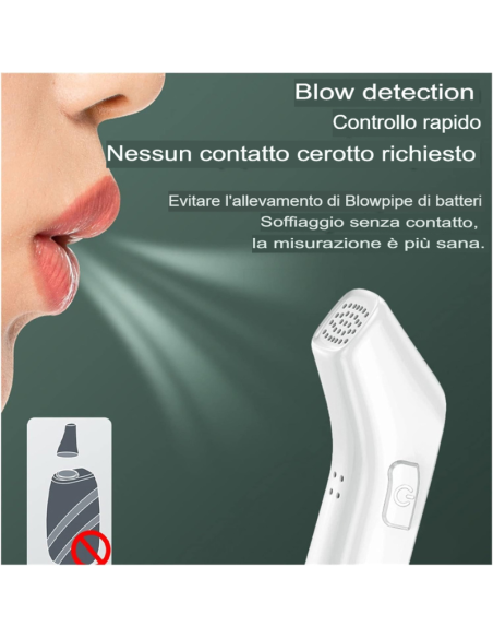 Test di alcol Tester alcolica professionale etilometro digitale for alcol tester di rilevamento alcolici di rilevamento di alcol