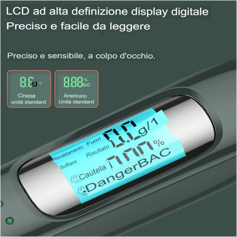 Test di alcol Tester alcolica professionale...