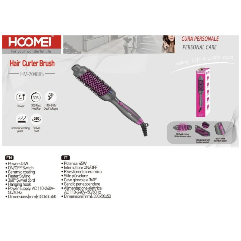 Spazzola Arricciacapelli 45W HM-7048XS