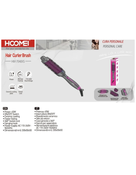 Spazzola Arricciacapelli 45W HM-7048XS