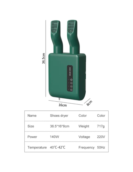 Asciugascarpe elettrico ed eliminatore di odori