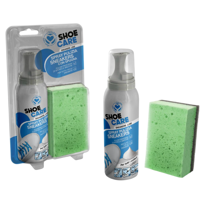 Spray Pulizia Scarpe con Spugna 125ML