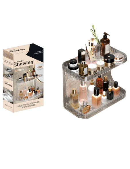 Scaffale, mensola per prodotti di cosmetica