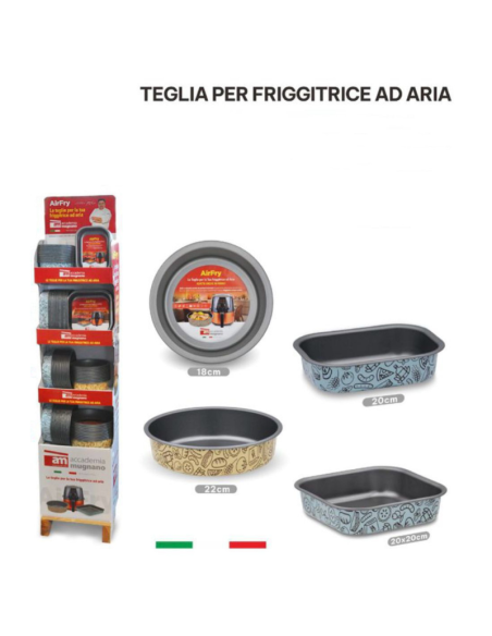 Teglie per friggitrice ad aria e Forno tradizionale varie misure
