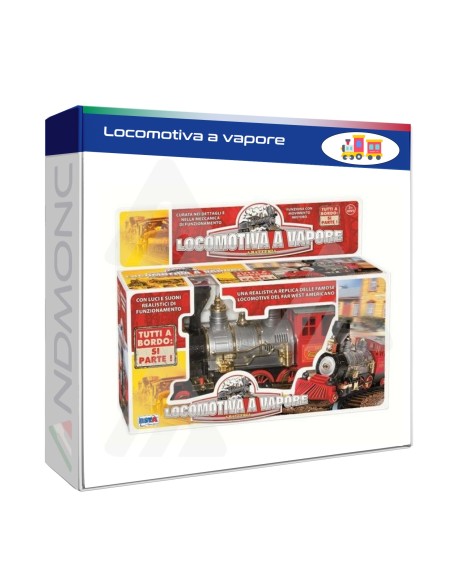 Realistica replica delle locomotive del far west americano,con luci e suoni