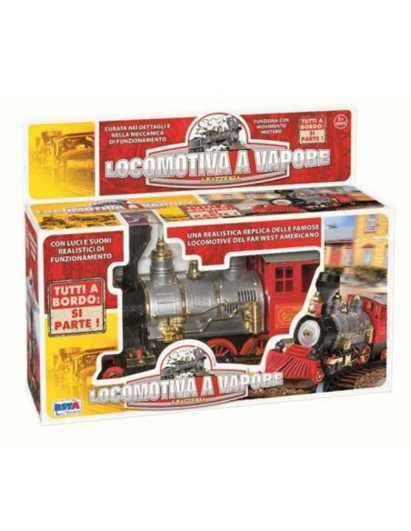 Realistica replica delle locomotive del far west americano,con luci e suoni