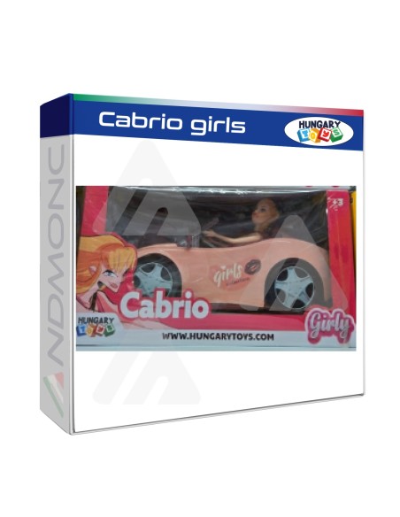 Bambola con macchina Cabrio girls, giocattolo