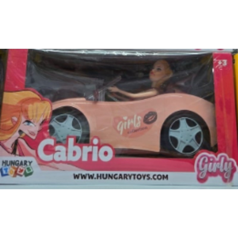 Bambola con macchina Cabrio girls, giocattolo