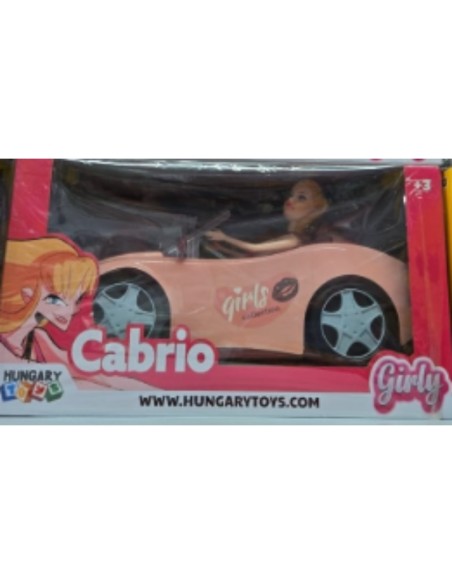 Bambola con macchina Cabrio girls, giocattolo