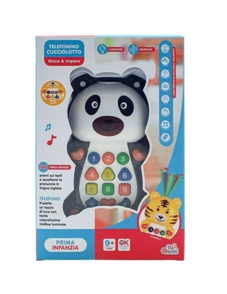 Telefonino giocattolo cucciolotto con luci e suoni per bambini