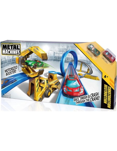 Pista Metal machines con 2 macchine incluse, giocattolo