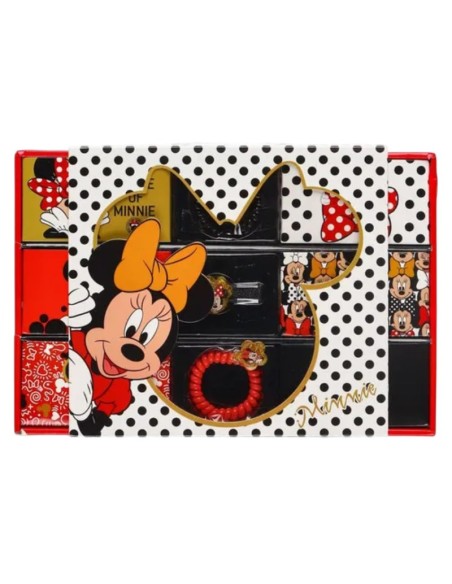 Set accessori Capelli Minnie disney, 12 pezzi codini, pinze, ecc..