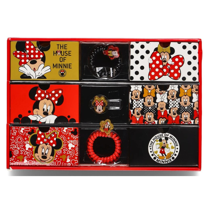 Set accessori Capelli Minnie disney, 12 pezzi...