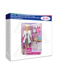 Barbie - Play Set Pediatra con bambola barbie bionda e...