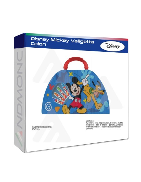 Disney Mickey Valigetta Colori 51 Pcs