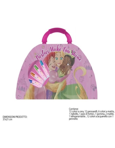Disney Princess Valigetta Colori 51 Pcs