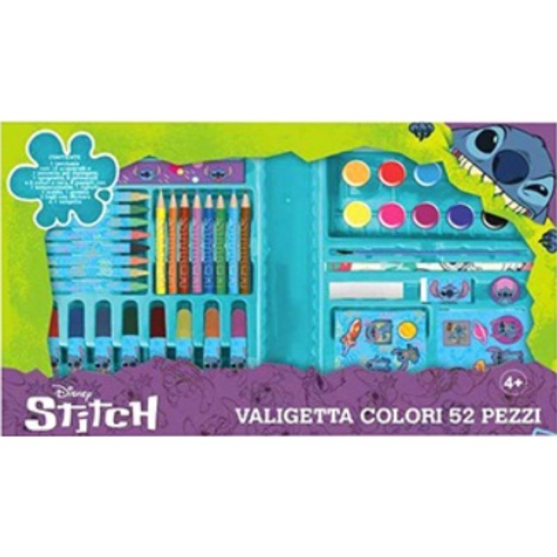 Disney Lillo & Stitch set valigetta Colori 52pz.